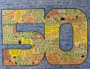 Anniversary LifeMap in the shape of number 50