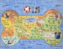 Dog bone shaped dog lover LifeMap
